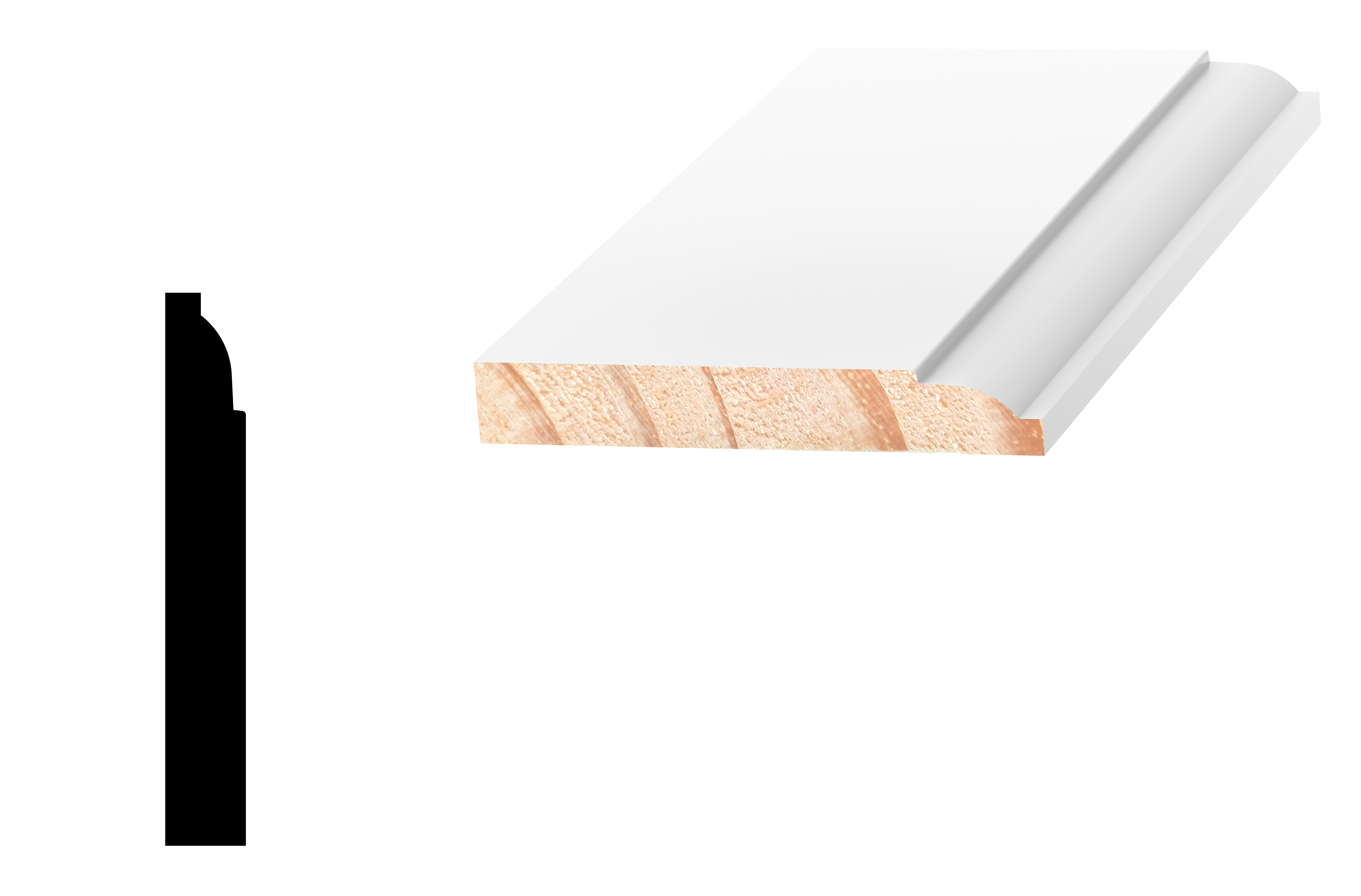 DL803 Hillreed Ovolo Skirting Board
