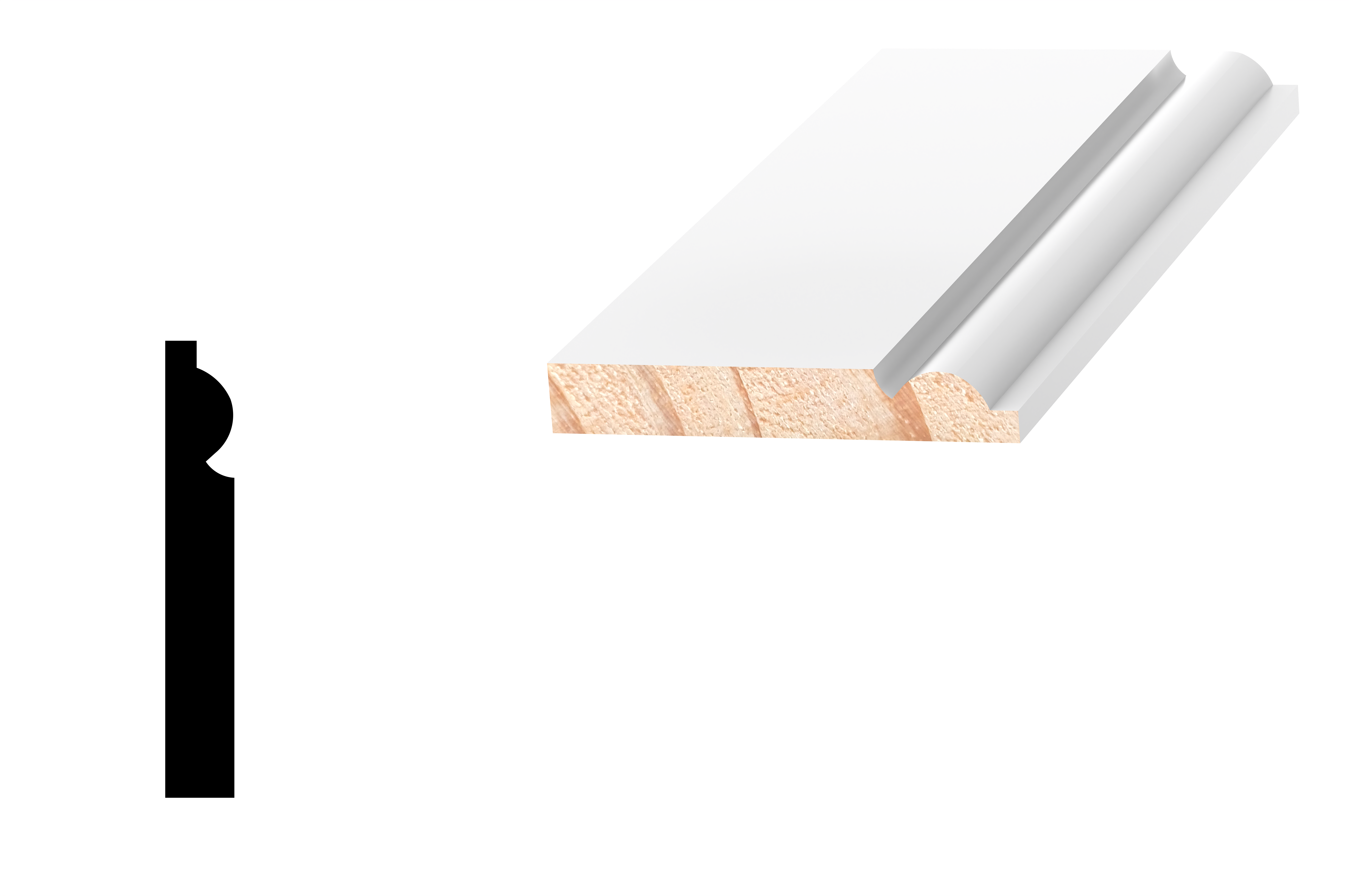 DL805 Torus Skirting Board