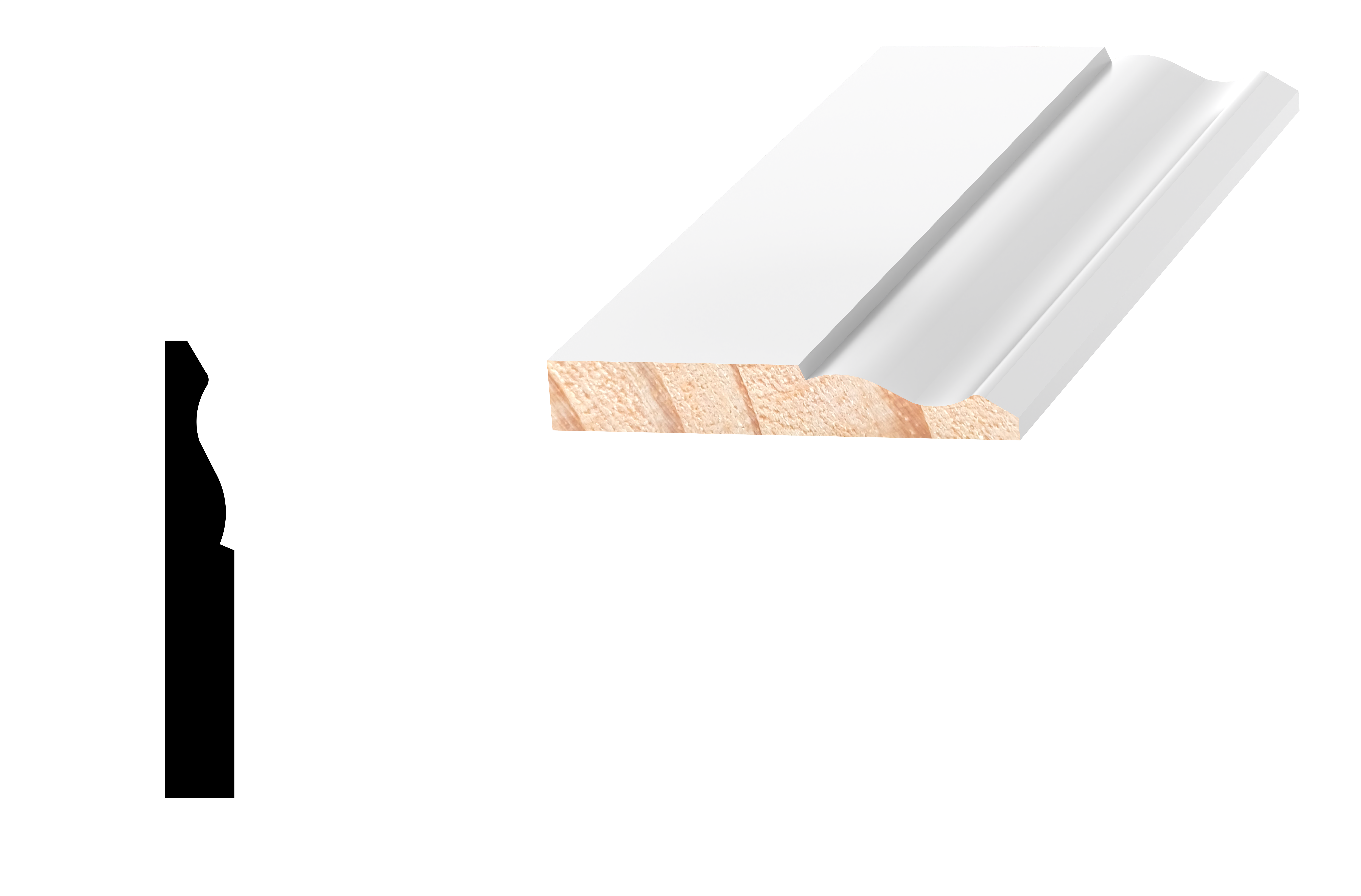 DL806 Ogee Skirting Board