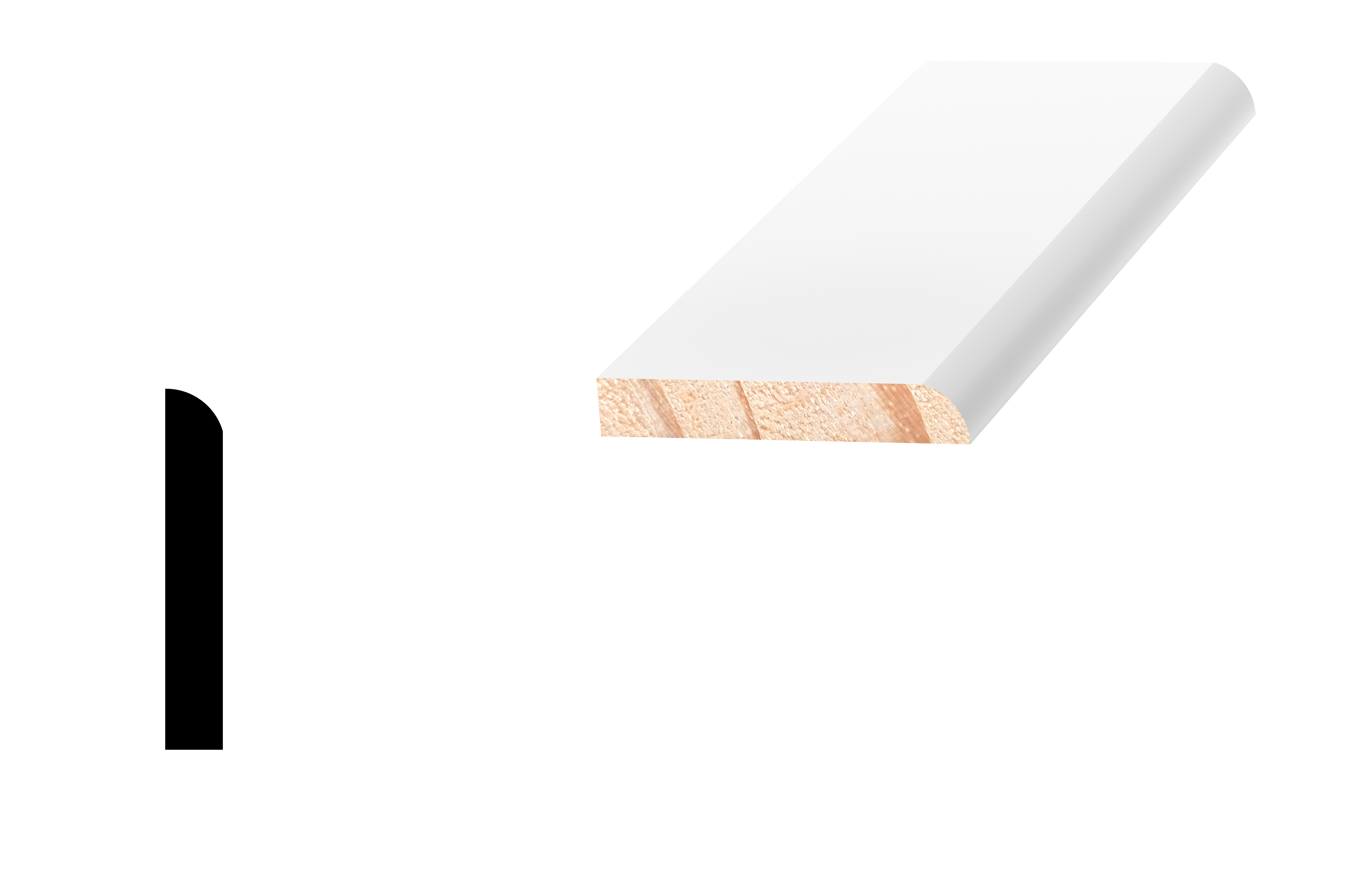 DL807 Bullnosed Skirting Board