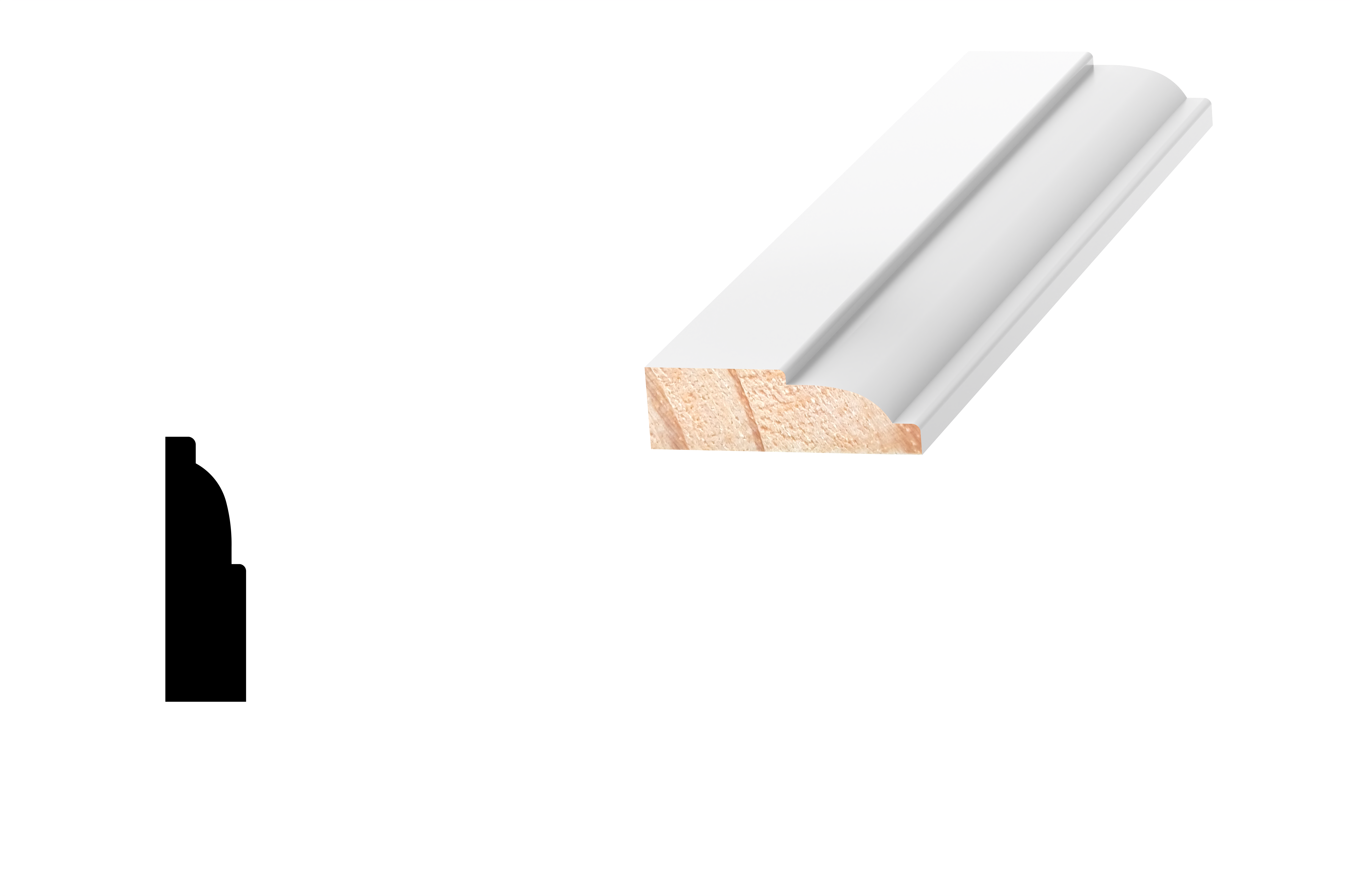 DL809 Ovolo Skirting Board